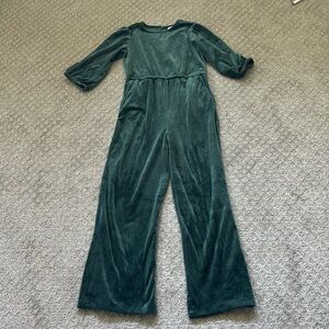 Hanna Andersson Kids Matching Set in Dark Green